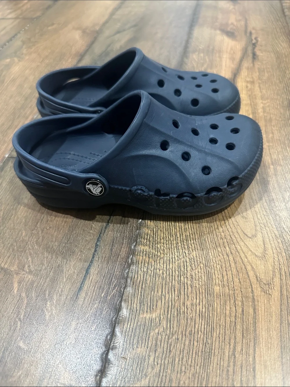 CROCS Kids Navy Blue Classic Clogs size 13
